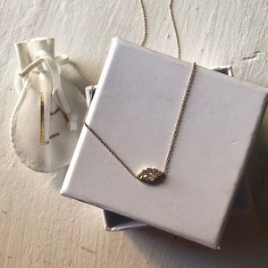 Custom Logan Howell crystal Angel Eye necklace